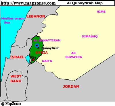 Map of Al_qunaytirah