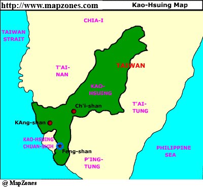 Map of Kao_hsuing