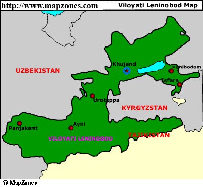 Map of Viloyati_leninobod