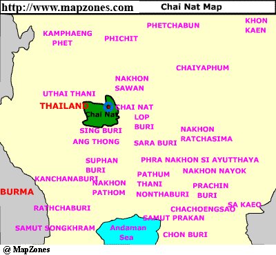 Map of Chai_nat