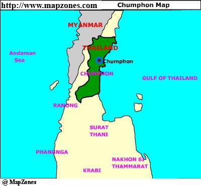 Map of Chumphon