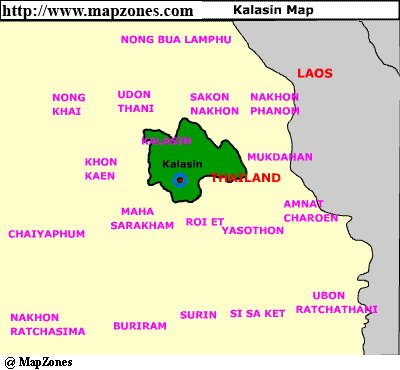 Map of Kalasin