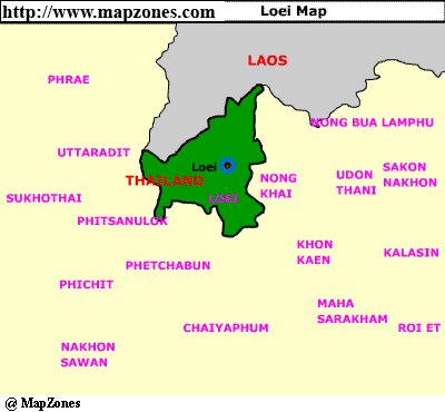 Map of Loei