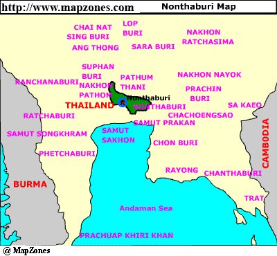 Map of Nonthaburi