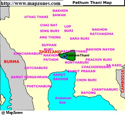 Map of Pathum_thani