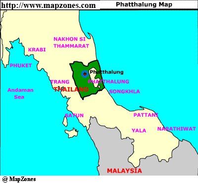 Map of Phatthalung