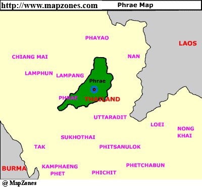 Map of Phrae