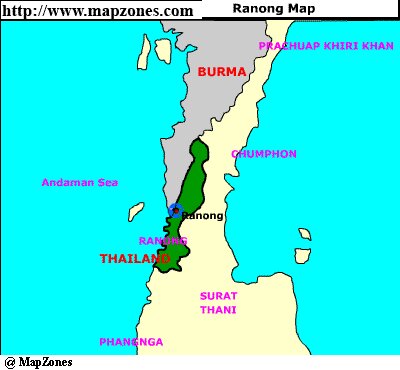 Map of Ranong