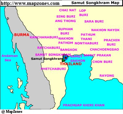 Map of Samut_songkhram