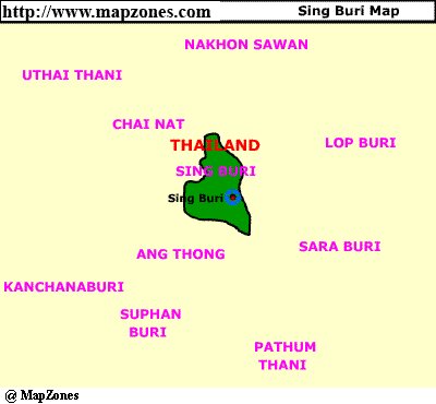 Map of Sing_buri