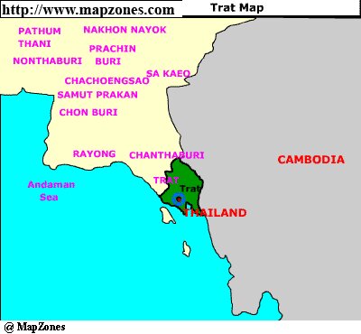 Map of Trat