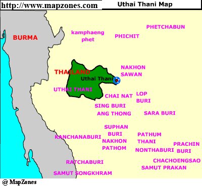 Map of Uthai_thani