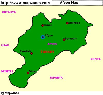 Map of Afyon