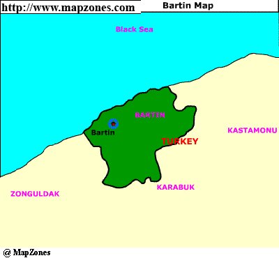 Map of Bartin