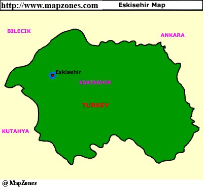 Map of Eskisehir