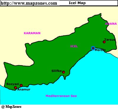 Map of Icel