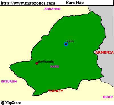 Map of Kars