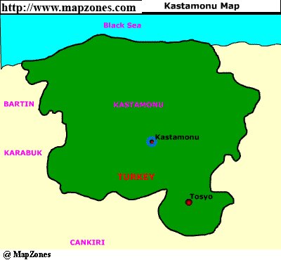 Map of Kastamonu