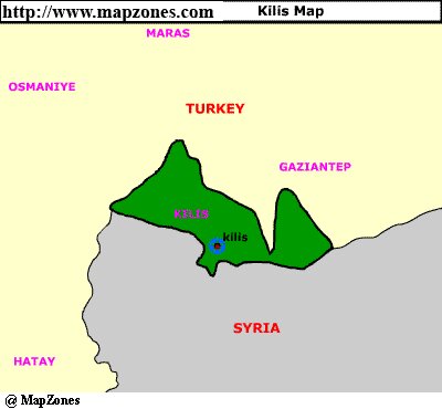 Map of Kilis