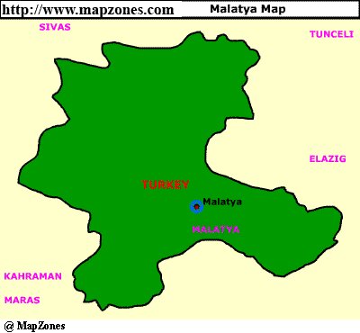 Map of Malatya