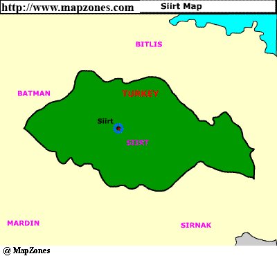 Map of Siirt