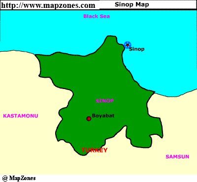 Map of Sinop