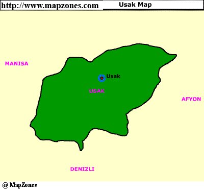 Map of Usak