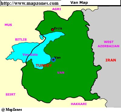 Map of Van