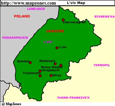 Map of Lviv