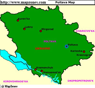Map of Poltava