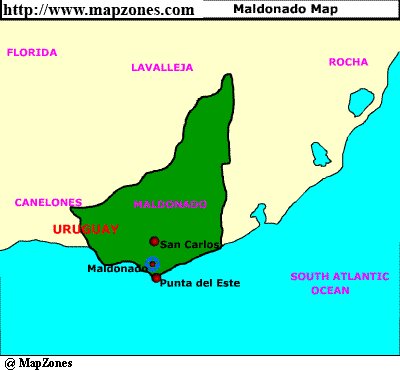 Map of Maldonado