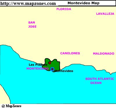 Map of Montevideo