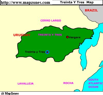 Map of Treinta_y_tres