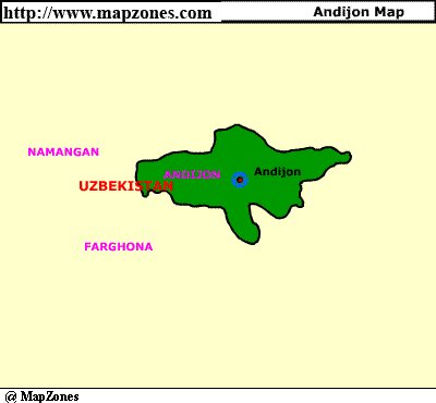 Map of Andijon