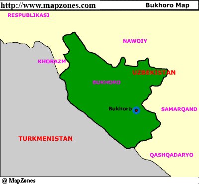 Map of Bukhoro