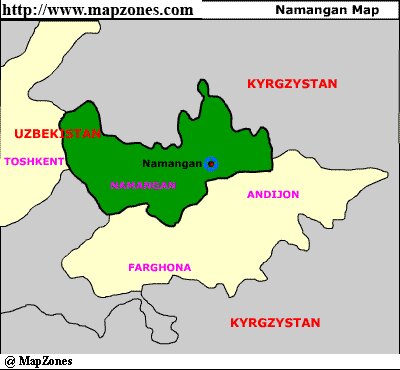 Map of Namangan