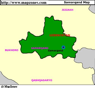 Map of Samarqand