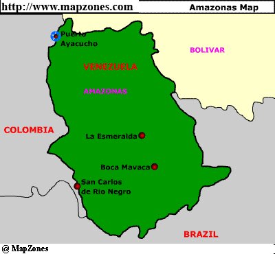 Map of Amazonas
