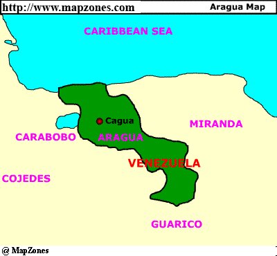 Map of Aragua