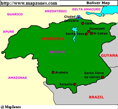 Map of Boliver