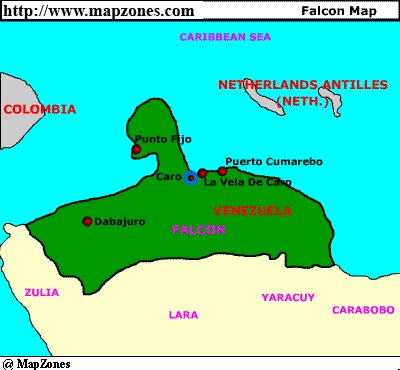 Map of Falcon