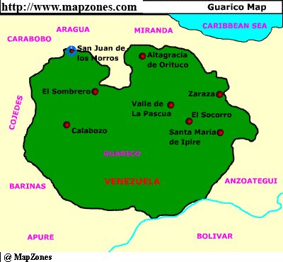 Map of Guarico