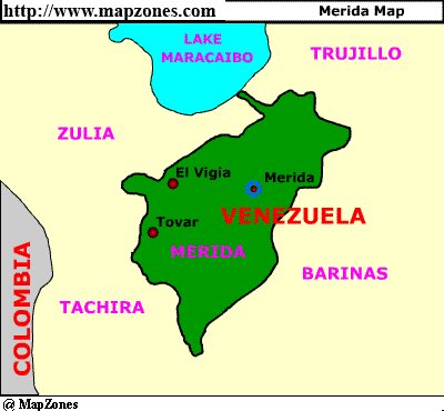 Map of Merida