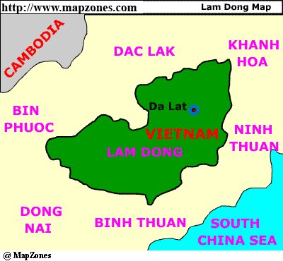 Map of Lam_dong
