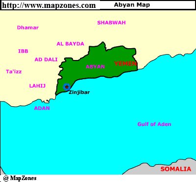 Map of Abyan