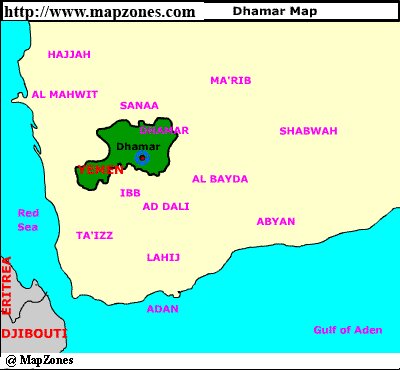 Map of Dhamar