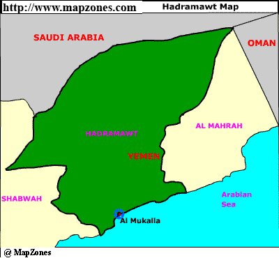 Map of Hadramawt