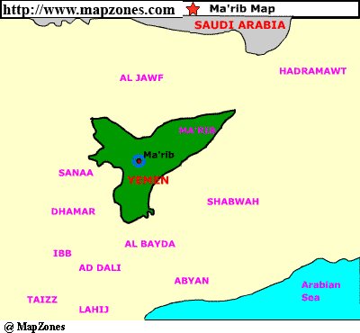 Map of Marib