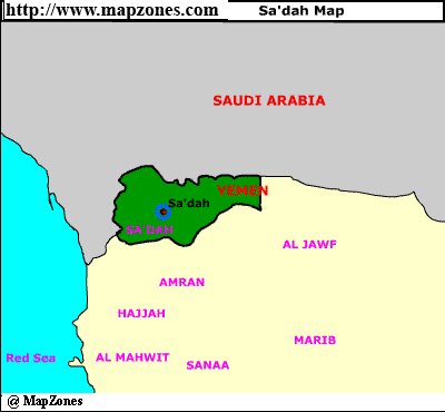 Map of Sadah