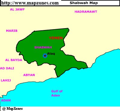 Map of Shabwah